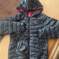 プーマPUMA ダウン　ブラック✖️ピンク