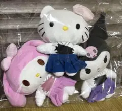 ハローキティ・マイメロディ・シナモロール 弓道コス　ぬいぐるみセット　サンリオ