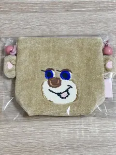 FEILER ドアップテディガール　耳付き巾着