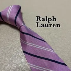 ラルフローレン　ネクタイ　ストライプ ドット　チェック　ピンク