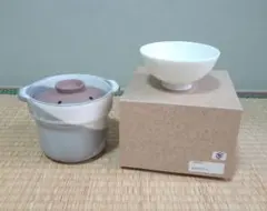 京粉引炊くん 土鍋 一人炊き用のサムネイル