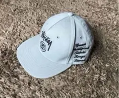 希少 OLD STUSSY オールド ステューシー キャップ グレー 刺繍 帽子