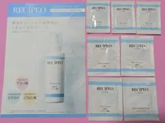 レシピオ☆クレンジング＋化粧水2種類2袋＋乳液＋クリーム3袋＋説明書☆新品未開封のサムネイル