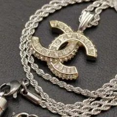 極美品 CHANEL ココマーク ストーン ネックレス シャネル y2k 47のサムネイル