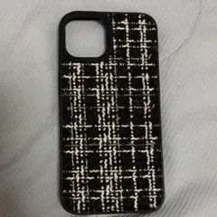 iPhone 15用スマホケース　ツイード調