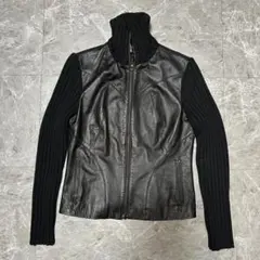 Cristina Gavioli レザージャケット フルジッパー a15