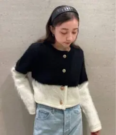 snidel モヘアニットカーディガン