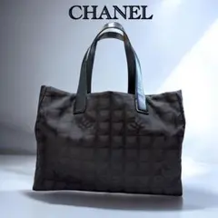 CHANEL ニュートラベルライン トートバッグ マロン/ブラックのサムネイル