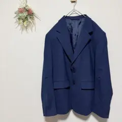 ZARA【XL】 紺ブレ テーラードジャケット ネイビー 大きめ オーバーサイズ