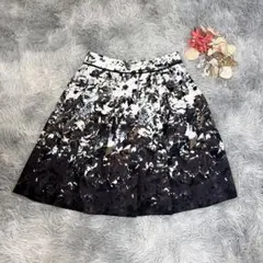 Reflect リフレクト（L）プリーツスカート ひざ丈 総柄 花柄 華やか