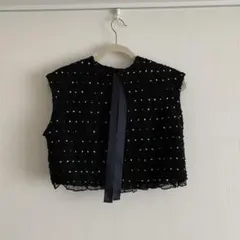 【最終価格】美品　cavori ダリアジレ(ブラック) メルカリ