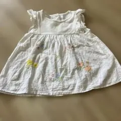 familiar 刺繍入りワンピース 90