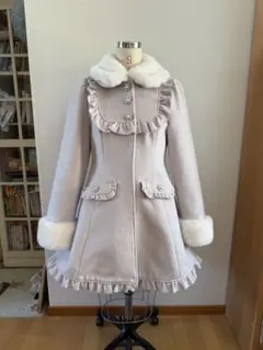 【完売品】Ank Rouge　フリルドーリーコート　ピンクのサムネイル