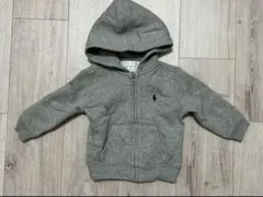 ラルフローレンベビー　パーカー　グレー　12M