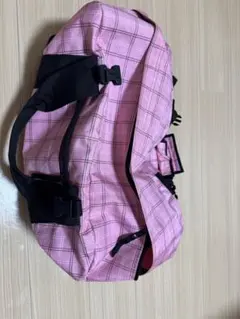 L.L.Bean ピンク チェック柄 ボストンバッグ