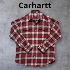美品 Carhartt オンブレネルシャツ L