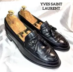 YVES SAINT LAURENT タッセルローファー　25 黒あ色