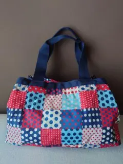 LeSportsac パッチワークドットトートバッグ