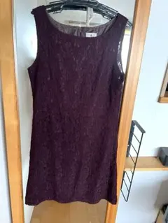 as feeling ノースリーブワンピース M 深いパープル