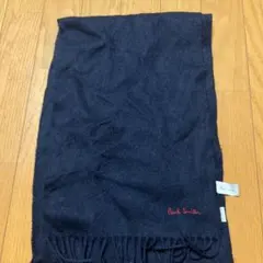 Paul Smith ネイビー マフラー フリンジ付きのサムネイル