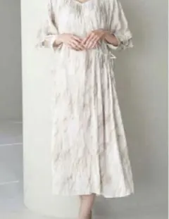 ロペピクニック　ストーン柄ギャザードレス　ワンピース　モンエトワール