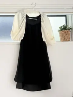 コムサイズム　vino stella ドレス ブラック×ホワイトのサムネイル