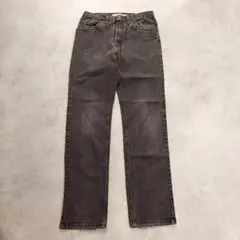 Lee リー 200 W32 ブラックデニム ボトム 古着 黒 18568