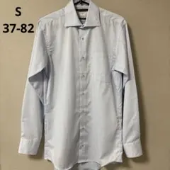 美品　オリヒカ　メンズ長袖シャツ　ブルー　S (37-82)