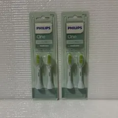 Philips One用替えブラシ ミント 2本入り　2パックのサムネイル