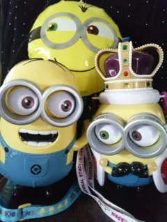 USJ　ミニオン　ポップコーンバケツ　ミニオンズ 2個　プチバルーン付