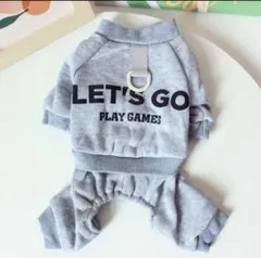 オシャレシンプルロゴ入りロンパースグレー