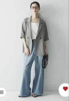 新品⭐︎シアーメッシュハーフスリーブジャケットのサムネイル