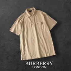 BURBERRY LONDON ポロシャツ L海外セールス品香港製バーバリー