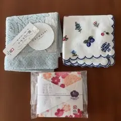 【新品・未使用】ハンカチ (3枚)