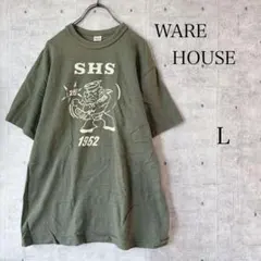 ウエアハウス WARE HOUSE Tシャツ 半袖 カーキ グリーン L