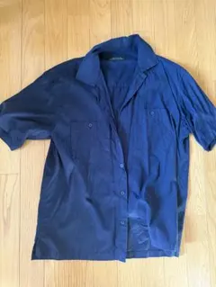 NANO UNIVERSE ネイビー 半袖シャツ