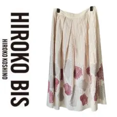 HIROKO BIS シルク混 刺繍 フレアスカートのサムネイル
