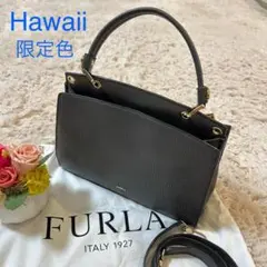 【希少】FURLA フルラ 2way ハンドバッグ ショルダーバッグ　グレー