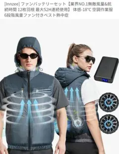 新品 DUNLOP 空調服 ファンベスト L カーキ×ネイビーファン無し - メルカリ