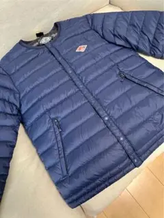 【汗抜きクリーニング済】　DANTON ダウン　インナーダウン　36 ネイビー