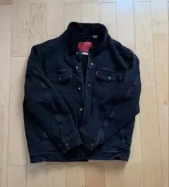 【Levi's Premium】　ブラックデニムジャケット 裏地ボア付き