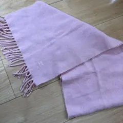 courrèges ピンク マフラー フリンジ付き