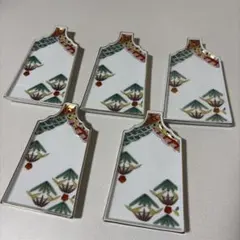 極美品）京焼•清水焼き松葉箸置き 8点セット - メルカリ