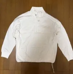 GU ハーフジッププルオーバー 白 Sのサムネイル