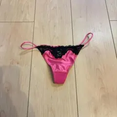 YF530 超ブラジリアンビキニボトム　サテンピンク　S クリーニング済