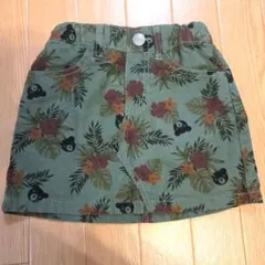 【100-110cm】ミキハウス DOUBLE.B 花柄スカートのサムネイル