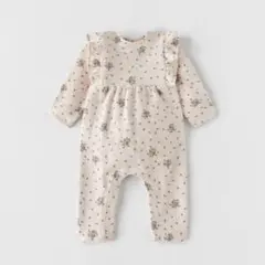 ZARA baby 9-12months 長袖ロンパース/カバーオール 花柄