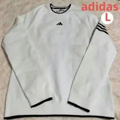 アディダス ゴルフウェア クルーセーター ニット 3ストライプス レディース