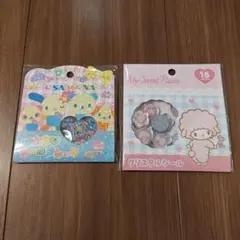 ウサハナ おはじきシール ピアノちゃん クリスタルシール サンリオ