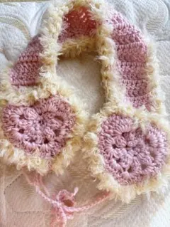 即購入OK ハンドメイド ハートイヤーマフ ピンク